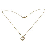 My Heart Is Yours - Vintage 14K Gold Natural Diamond Heart Pendant & 14K GF Chain (VP318)