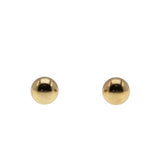 Versatile Classics - Vintage 14K Gold Button Ball Stud Earrings (VE554)