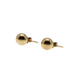Versatile Classics - Vintage 14K Gold Button Ball Stud Earrings (VE554)