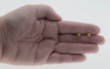 Versatile Classics - Vintage 14K Gold Button Ball Stud Earrings (VE554)
