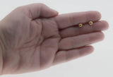 Versatile Classics - Vintage 14K Gold Button Ball Stud Earrings (VE554)