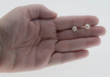 Lustrous Must Haves - Vintage 14K Gold Cultured Japanese Akoya Sea Pearl Stud Earrings (VE555)