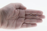 Violet Must Haves - Vintage 14K Gold Natural Amethyst Stud Earrings (VE556)