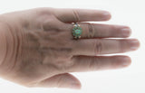 Colour My World - Estate Victorian Revival Sterling Silver Opal Cluster Ring (ER457)