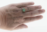 Colour My World - Estate Victorian Revival Sterling Silver Opal Cluster Ring (ER457)