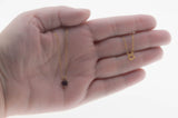 Passion - Vintage 10K Gold Natural Amethyst Heart Pendant & 14K Gold Fill Chain (VP320)