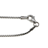 Lavender By The Sea - Estate Sterling Silver natural Amethyst & Seed Pearl Pendant & Chain (EP083)