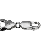 Silvery Classic - Estate Italian Sterling Silver Heavy Curb Link Bracelet (EB037)