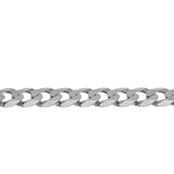 Silvery Classic - Estate Italian Sterling Silver Heavy Curb Link Bracelet (EB038)