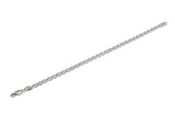 Silvery Adornment - Estate Italian Sterling Silver Mariner Link Bracelet (EB040)