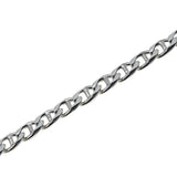 Silvery Adornment - Estate Italian Sterling Silver Mariner Link Bracelet (EB040)