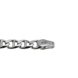 Silvery Adornment - Estate Italian Sterling Silver Mariner Link Bracelet (EB040)