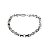 Anchors Aweigh - Estate Italian Sterling Silver Anchor Link Bracelet (EB041)