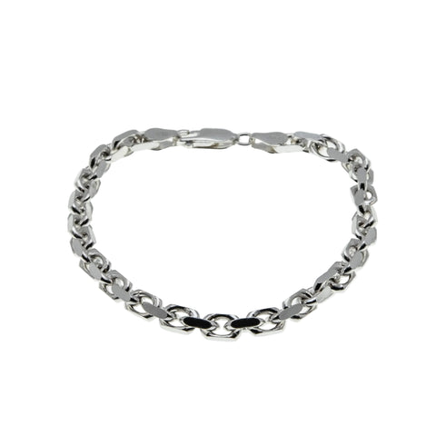 Anchors Aweigh - Estate Italian Sterling Silver Anchor Link Bracelet (EB041)