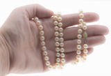 Timeless - Vintage 14K White Gold Japanese Cultured Saltwater Akoya Pearl Necklace Strand (VN186)