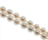 Timeless - Vintage 14K White Gold Japanese Cultured Saltwater Akoya Pearl Necklace Strand (VN186)