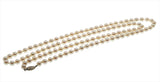 Timeless - Vintage 14K White Gold Japanese Cultured Saltwater Akoya Pearl Necklace Strand (VN186)