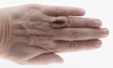 Lady In Red - Vintage European 14K Gold Synthetic Ruby Ring (VR918)