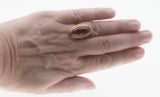 Lady In Red - Vintage European 14K Gold Synthetic Ruby Ring (VR918)