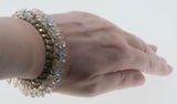 Fabulously You - Vintage Gold Plated Swarovski Aurora Borealis Crystal Bracelet (VB099)