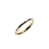 Two Tone Classic - Vintage 18K/14K Yellow & White Gold Diamond Engraved Wedding Ring (VR923)