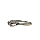 A Touch Of Sparkle - Estate 10K White Gold Diamond Ring (ER351)