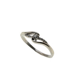 A Touch Of Sparkle - Estate 10K White Gold Diamond Ring (ER351)