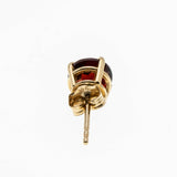 Fire - Vintage 14K Gold Garnet Stud Earrings (VE417)