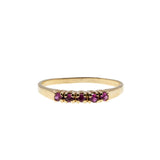 Sweet Crimson -  Vintage 10K Gold Natural Ruby Ring (VR935)