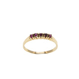 Sweet Crimson -  Vintage 10K Gold Natural Ruby Ring (VR935)