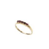 Sweet Crimson -  Vintage 10K Gold Natural Ruby Ring (VR935)