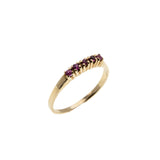 Sweet Crimson -  Vintage 10K Gold Natural Ruby Ring (VR935)