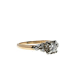 Wedding Belle - Vintage Signed 'Charm' 14K & 18K Natural Diamond Engagement Ring (VR936)