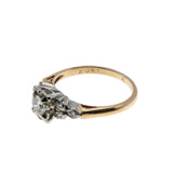 Wedding Belle - Vintage Signed 'Charm' 14K & 18K Natural Diamond Engagement Ring (VR936)