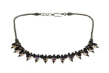 Sensational Show - Estate Sterling Silver Natural Amethyst Necklace (EN033)