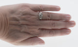 Retro Radiance - Vintage 14K White Gold Diamond Ring (VR943)