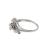 Retro Radiance - Vintage 14K White Gold Diamond Ring (VR943)