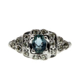 Art Deco Platinum 'Old European Cut' Diamond Ring (ADR260)