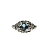 Art Deco Platinum 'Old European Cut' Diamond Ring (ADR260)