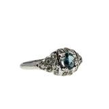 Art Deco Platinum 'Old European Cut' Diamond Ring (ADR260)