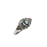 Art Deco Platinum 'Old European Cut' Diamond Ring (ADR260)