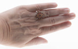 Ember Magic - Vintage 10K Gold Natural Hessonite Garnet Marquise Cluster Ring (VR944)