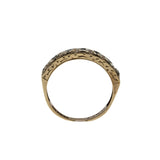 On This Day In 1983 - Vintage English 9K Gold Diamond Band Ring (VR954)