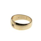 Starstruck - Vintage 10K Gold Natural Diamond Wedding Band Ring (VR956)