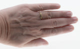 Catch A Wave - Vintage German 8K Gold Cubic Zirconia Ring ( VR957)