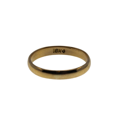 A Lifetime - Vintage European 18K Gold Wedding Band Ring (VR961)