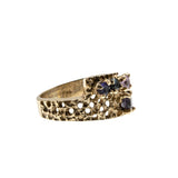 Joyful Gems - Vintage 10k Gold 'Four Stone' Family Ring (VR962)