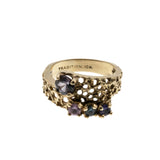 Joyful Gems - Vintage 10k Gold 'Four Stone' Family Ring (VR962)