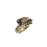 Joyful Gems - Vintage 10k Gold 'Four Stone' Family Ring (VR962)