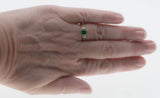 Greener Than Green - Vintage 14K Gold & Platinum Natural Emerald & Diamond Bespoke Ring (VR963)